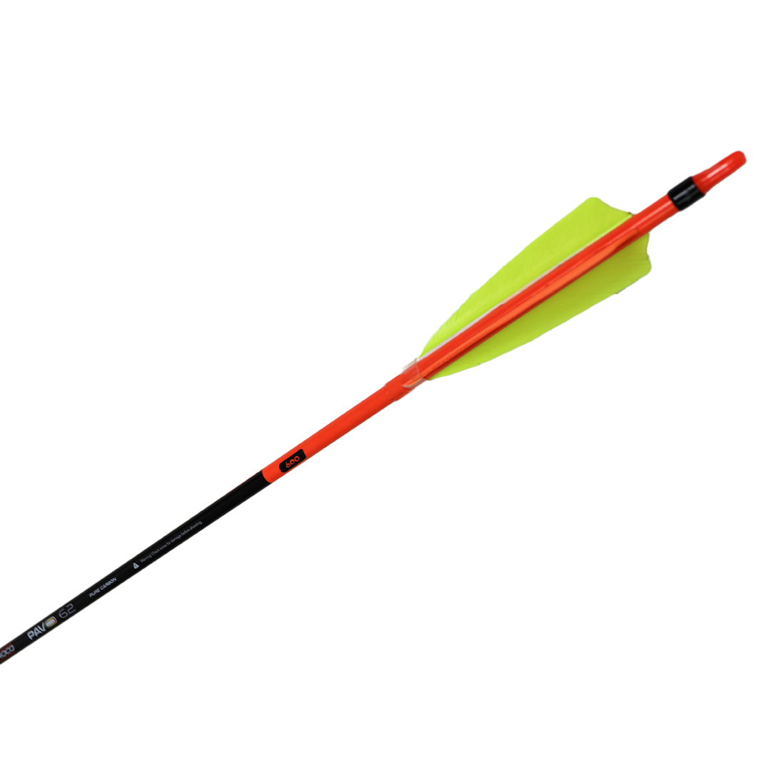 Fletched Arrow Pavo 6.2 4″ Feather